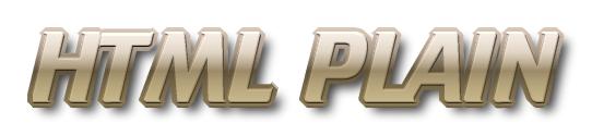 HTML PLAIN logo - made with the gimp