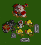 an alternative way to wall in a cannon tower